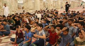 طلبة الدورات الصيفية في ضيافة العتبة العلوية المقدسة 