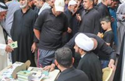 نشر المحطات الاستفتائية في الصحن العلوي المطهر